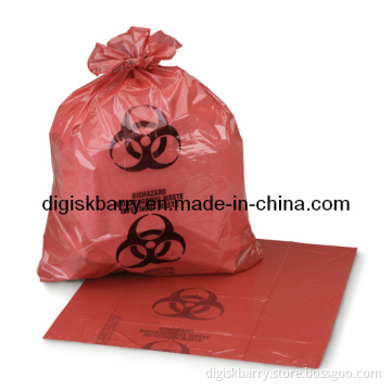 Biohazard Waste Bag for Clinical Waste (Red Color)